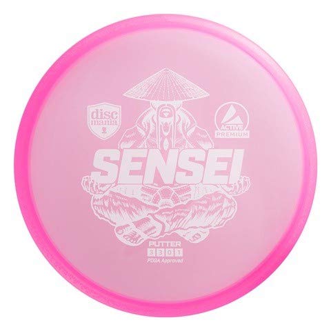 Discmania Active Premium Sensei Disc Golf Putter, Reliable Putter and Approach Disc (Colors May Vary) - 171-175 Grams
